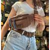 OLD COTTON VİNTAGE FREEBACK BEL ÇANTASI